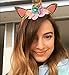 Gold Unicorn Headband By Party Now, Birthday Decoration Headbands, Flowers Prop For Princess Fantasy Dress Up, Cosplay Horn, Halloween Animal Ears Costume, Unicorn Headband Adult