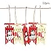 Aytai 12pcs Hanging Sleds Ornaments + 12pcs Twines, Rustic Wooden Sled Christmas Tree Ornaments for Christmas Decorations