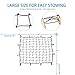 Voodonala 3.6'x3.6' Bungee Cargo Net Stretches to 7.6'x7.6' for Rooftop Cargo Rack for SUV Truck, Trailer, Boat, or RV