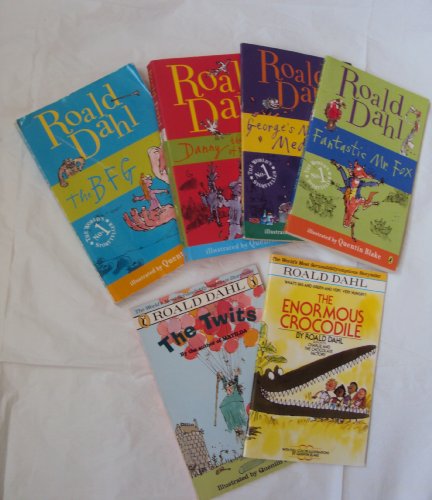 Roald Dahl Books: Fantastic Mr Fox; the Twits; the Bfg; Danny Champion of the World ; the Enormous Crocodile (Book Sets for Kids: Grade 3-6)