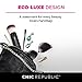 Premium Double Ended Retractable Kabuki Makeup Brush - Synthetic Vegan Cruelty Free Bristles - For Loose Powder Cream and Liquid Make Up - Travel Set