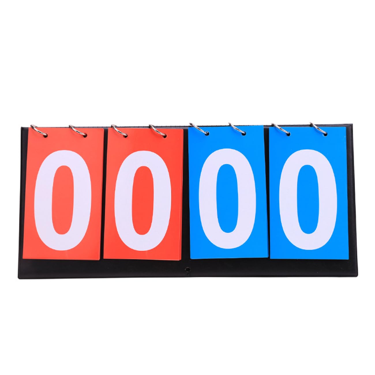 4 Digit Flip Scoreboard, Pool Scoreboard, Tabletop Scoreboard Numbers Slot, Basketball Game Scoreboard Reusable, Multi Sports Score Scoreboard for Ping-Pong Badminton Volleyball Football Sports, Blue