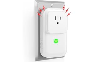 SATISURE Power Failure Alarm, 2025 Upgrade 120dB Power Outage Alarm for Freezer, Power Outage Monitor with LED Indicator & Extender Socket, GFCI Circuit Failed Detector for Home, Garage, Basement