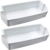 2187172 Door Shelf Bin for Whirlpool Kenmore Amana Frigidaire Fridges Roper Estate Replace WP2187172, AP6006028, 2187194K, PS11739091 AP3853103, AP3853103, PS328468, PS986890, 3046299（2 Pack）