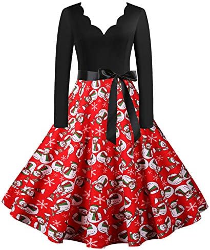 ZEFOTIM Halloween Christmas Dresses 2020, Women Vintage Long Sleeve 50s  Housewife Evening Party Prom Dress, Christmas#02, XL price in UAE | Amazon  UAE | kanbkam
