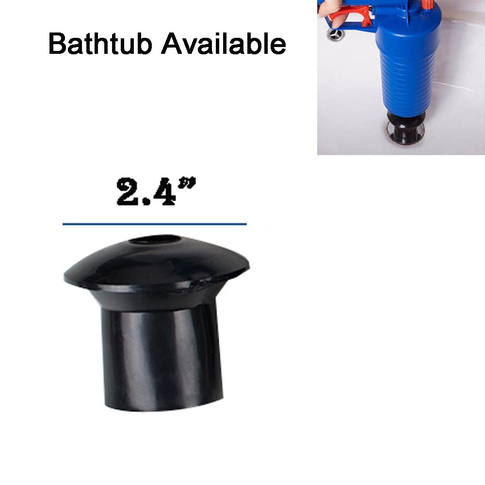 Zorvo High pressure Drain Pump Pipe Dredge Cleaning Tool Dredging Home plunger for Unclog Toilet Bathtub Sink Floor Drain Cleaner Blaster with 4 Blocked Head