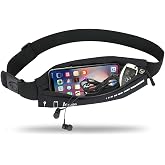 AIKENDO Slim Running Belt for Women Men,Runners Fanny Pack Phone Holder | Running Pouch Waist bag for Workout Jogging Sport Exercise Marathon, Money Belt,Running Gear Accessories,Fits All Cell Phones