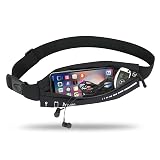 AIKENDO Slim Running Belt for Women Men,Runners Fanny Pack Phone Holder,Running Pouch Waist bag for Workout Jogging,Money Belt Running Gear Accessories