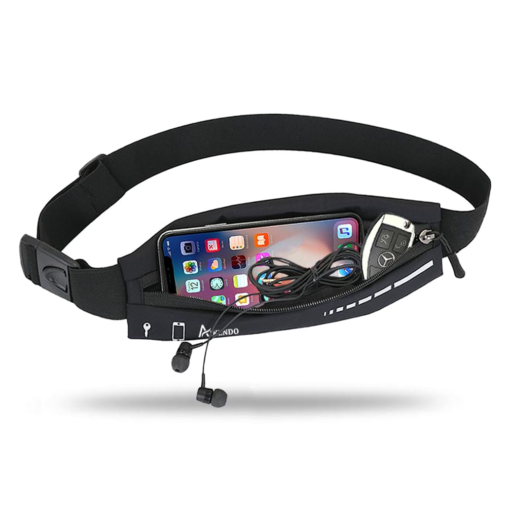 Photo 1 of AIKENDO Slim Running Belt for Women Men,Runners Fanny Pack Phone Holder,Running Pouch Waist bag for Workout Jogging,Money Belt Running Gear Accessories