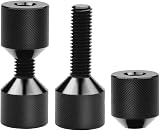 tooloflife 1-1/8" Two Hole Flange Alignment Pin 6061 Aluminum Black Detachable view 3
