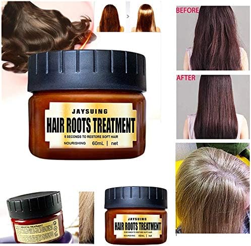 Advanced Molecular Hair Root Treatment Hair Mask, Natural Botanical Argan Oil Care Hair Refining Serum - Deep Conditioner Suitable for Dry and Damaged Hair (2pcs)