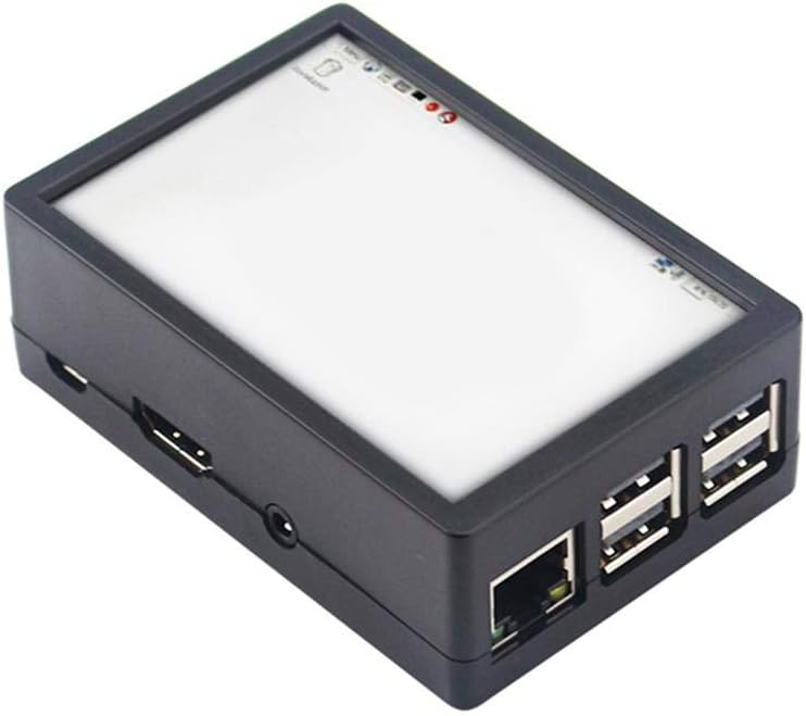 JUNERAIN 3.5 inch HDMI Touch Screen LCD Display +ABS Case for Raspberry Pi 3B+/3B/2B