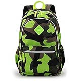 Camo Tactical Backpack for Military Fans Kids Boys Girls and Adults Men Women (Green)