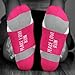 Gone For a Run Inspirational Athletic Running Socks | Women's Woven Low Cut | Sole Sister | Fuchsia