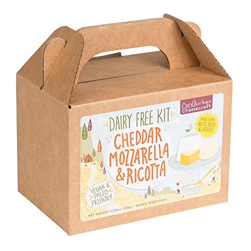 Deluxe Dairy Free Cheese Making Kit 10 Batches! DIY Vegan Cheddar