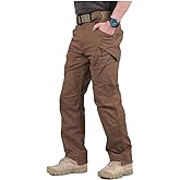 NAVEKULL Men's Military Cargo Tactical Pants Ripstop Lightweight Cotton Stretch Combat Outdoor Hiking Pants