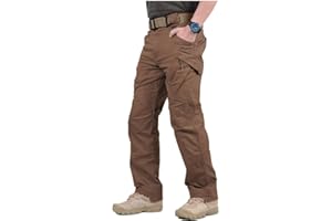 NAVEKULL Men's Military Cargo Tactical Pants Ripstop Lightweight Cotton Stretch Combat Outdoor Hiking Pants