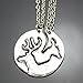 Q&Q Fashion Pack of 2 Vintage Silver Coin Stag Deer Couple Friendship Best Friends Pendant Necklace