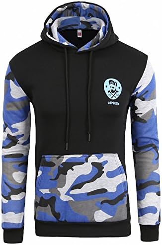 Hoodies Men NEW Long Sleeve Hoodie Camouflage Splicing Sweatshirt Mens Hoodies Slim Tracksuit 2XL 3 bape shark hoodie M