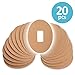 FixiC Dexcom Patches, Adhesive, Oval, Pre Cut Best Fixation for G4 G5, Tan Color, Pack of 20