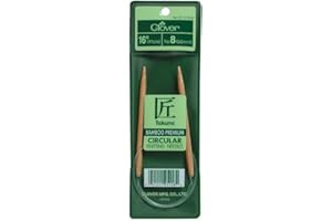 Clover Takumi Bamboo Circular 16-Inch Knitting Needles, Size 6 (3016/16-06)