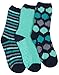 Tipi Toe Women's 3-Pairs Winter Snoflakes Anti-Skid Soft Fuzzy Crew Winter Socks, (sock size 9-11) Fits shoe size 6-9, FZ08-A