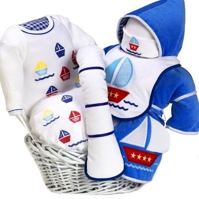 nautical baby gift baskets