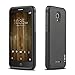 J&D Alcatel Fierce 4 Case, ArmorBox Dual Layer Hybrid Shock Proof Protective Rugged Case for Alcatel Fierce 4, Black
