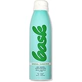 Bask Suncare SPF 30 Mineral Sunscreen Spray - Fragrance Free, Non-Aerosol, Reef Safe, Broad Spectrum UVA/UVB Protection, Dermatologist Recommended, Lightweight & Fast-Absorbing, 5.5 oz