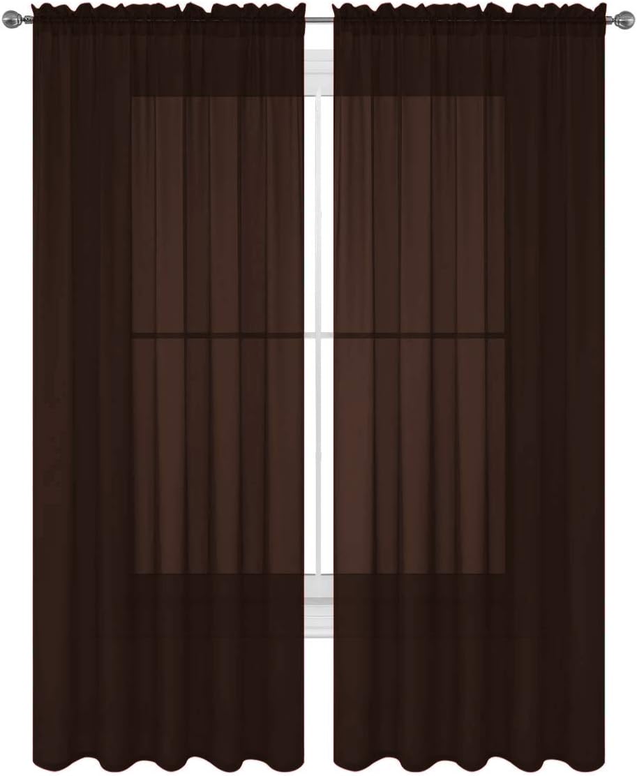 Amazon Com Luxury Discounts 2 Piece Solid Chocolate Brown Elegant