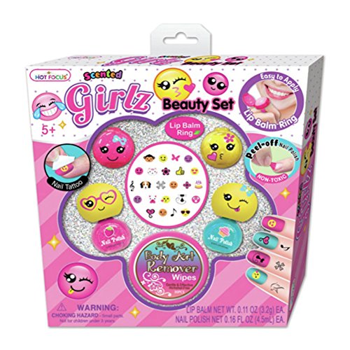Kids Girls Teen Tween Hot Focus Scented Girlz Beauty Set Emoji Polish