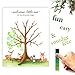 TUKNON Paper Kit Co. Woodland Creature Baby Shower Fingerprint Tree with Ink Pad. Watercolor