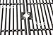 Hongso PCE993 Matte Cast Iron Grill Grates Replacement for Charbroil 463224912, 463231711, 415.16135, Cuisinart, Ceramic Grills, Tuscany Grill Replacements Grid 30 inch, Set of 3