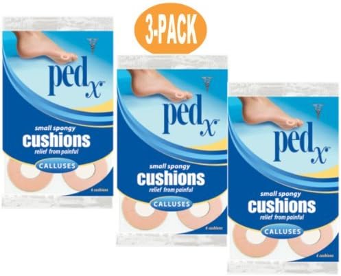 Pedx New Small Spongy Callus Cushions. 3-pack (18 Total)