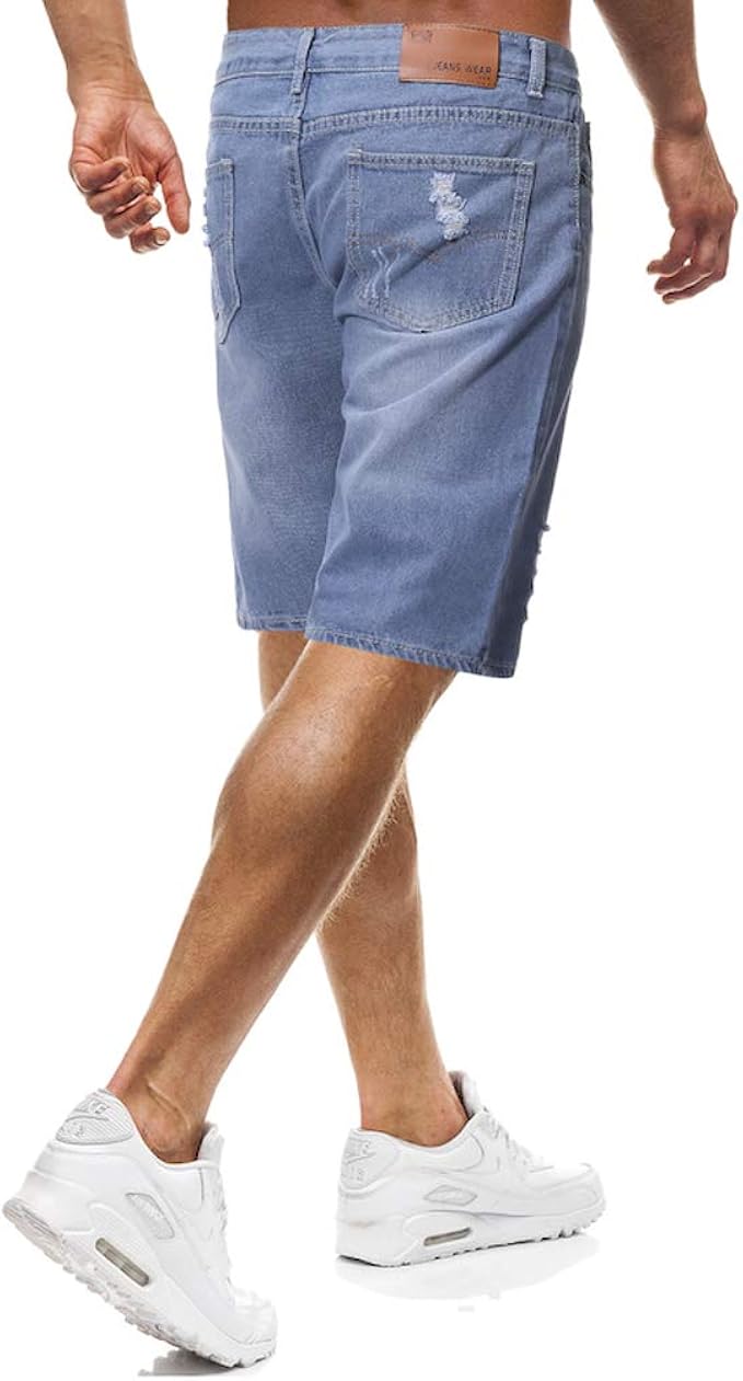 athletic jean shorts