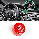 Sports Red Start Stop Engine Switch Button For BMW,Jaronx Engine Power Ignition Start Stop Button Replacement(Fits: BMW 1 2 3 4 5 6 7 X1 X3 X4 X5 X6 F30 F10 F01 F15 F25 G30 G31 G11 G12)