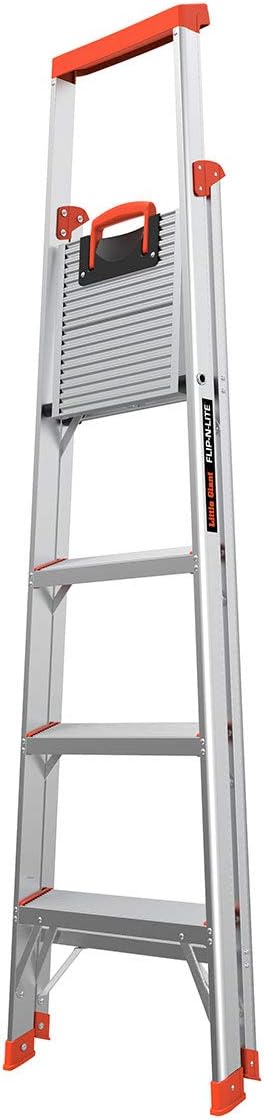 Little Giant Ladders, Flip-N-Lite, 6-Foot, Stepladder, Aluminum, Type 1A, 300 lbs Rated (15270-001) - - 