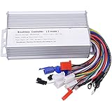Alomejor Electric Bike Speed Brush Controller 48V 60V 64V 1000W-1500W Bicycle Motor Controller for E-Bike Speed Control