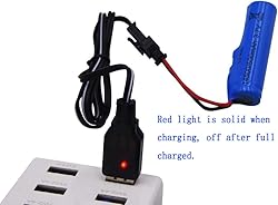 Blomiky 2 Pack 3.7V 500mAh Li-ion Rechargeable