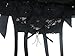 Trixx Intimates Women's Sparkly Black Mesh Mini Skirt Open Crotch Thong