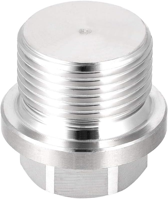 sourcing map M22 X 1.5 Male Outer Hex Head Plug - 304 Stainless Steel Solid Thread Corrosion Resistant Bung Plug Pipe Fitting - Image 4