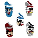 Mickey Mouse Toddler Boys 5 pack Socks (4-6, Mouse No Show)