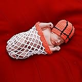 UOMNY Baby Newborn Photography Props Basketball Costume Handmade Crochet Knitted Unisex Baby Outfit Photo Prop Baby Photography