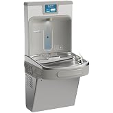 Elkay LZS8WSSP ezH2O Enhanced Filtered Bottle Filling Station w/Fountain | Single, NSF Certified, Reduces Lead &amp; Microplastics, ADA Compliant, Stainless Steel, Refrigerated