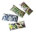 Scented Eye Pillows – Pack of (4) – Soft Cotton 4 x 8.5 – Lavender Flax Seed – Relax Soothe – yoga – tropical flowers palm leaves blue green pink fruit birdthumb 1