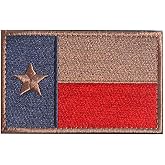 WZT Texas State Flag Patch Morale, Tactical Patch | Hook &amp; Loop Patch with Backing &ndash; Sew-on or attach to tactical gear, backpacks, caps, jackets, uniforms &amp; other gear.