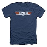 Top Gun Distressed Logo Mens Heather Shirt