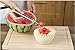 Saakiaz Watermelon Slicer Corer Cutter Tongs & Server Set - as Seen on TV - Dual Purpose Melon Baller and Fruit Carving Knife- Premium 100% Stainless Steel