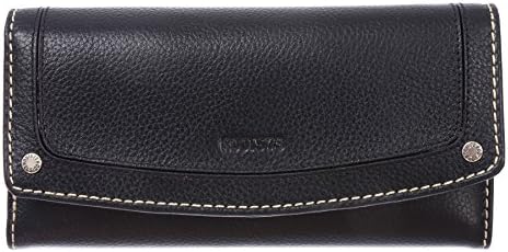 Roots 73 Leather Clutch Wallet with Checkbook and Gusset