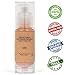 Shimarz Liquid Mineral Foundation, Natural, Organic, Vegan, Cruelty Free, Gluten Free, Non GMO, No Palm, Light Color, Nude, 1FL oz/30ml (Pack of 1)